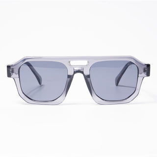 Eyejack Square Sunglasses for Men & Women (Grey Lens | Grey Frame - 3753CL507-C2)