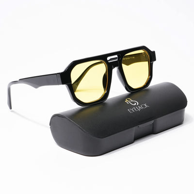 Solar - Yellow Lense I Shine Black Sunglasses - 3753CL508-C3