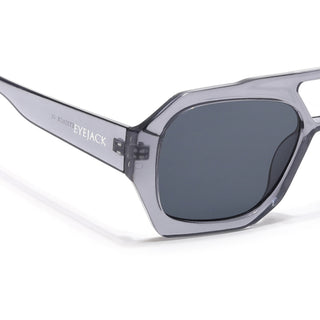 Eyejack Grey Wayfarer Sunglasses for Men & Women (3761CL1005)