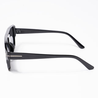 Eyejack Square Sunglasses for Men & Women (Black Lens | Shine Black Frame - 3793CL512-C1)