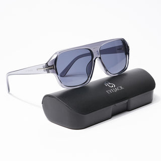 Eyejack Square Sunglasses for Men & Women (Grey Lens | Grey Frame - 3793CL513-C2)