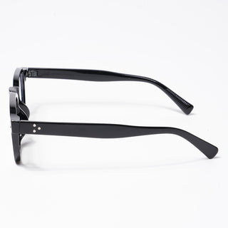 Eyejack Shine Black Square Eyeglasses for Men & Women (3797CL521-C1)