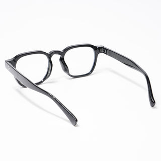 Eyejack Shine Black Square Eyeglasses for Men & Women (3797CL521-C1)