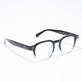 Eyejack Black & Transparent Square Eyeglasses for Men & Women (3797CL522-C2)