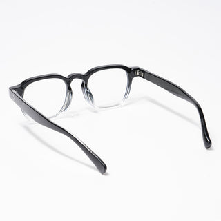 Eyejack Black & Transparent Square Eyeglasses for Men & Women (3797CL522-C2)