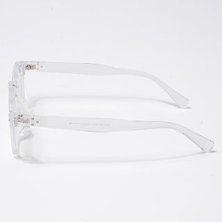 Eyejack Transparent Square Eyeglasses for Men & Women (3797CL523-C3)