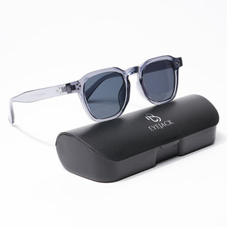 Eyejack Square Sunglasses for Men & Women (Grey Lens | Grey Frame - 3797CL519-C2)