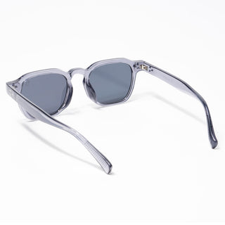 Eyejack Square Sunglasses for Men & Women (Grey Lens | Grey Frame - 3797CL519-C2)