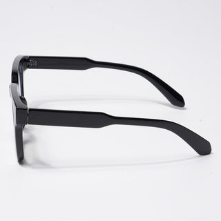 Eyejack Shine Black Square Eyeglasses for Men & Women (3803CL529-C1)