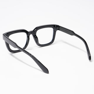 Eyejack Shine Black Square Eyeglasses for Men & Women (3803CL529-C1)