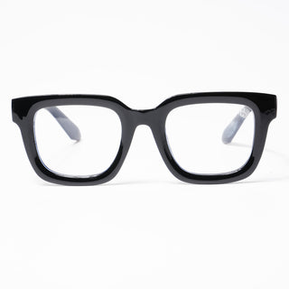 Eyejack Shine Black Square Eyeglasses for Men & Women (3803CL529-C1)