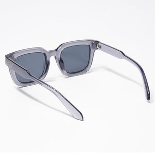 Eyejack Square Sunglasses for Men & Women (Grey Lens | Grey Frame - 3803CL526-C2)