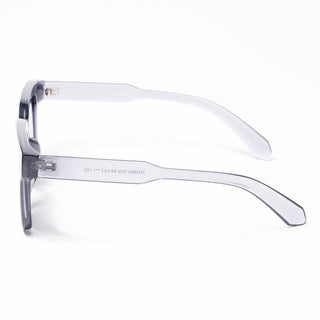 Eyejack Square Sunglasses for Men & Women (Grey Lens | Grey Frame - 3803CL526-C2)