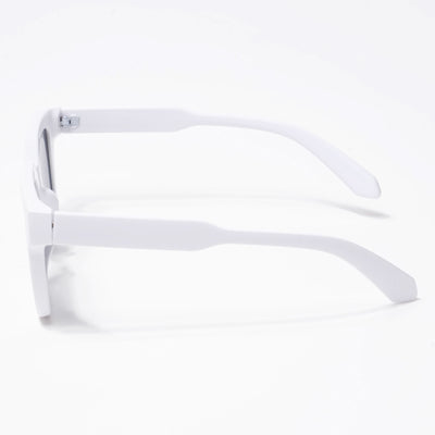 Cubix - White Square Sunglasses I Black Lens - 3803CL527-C4)