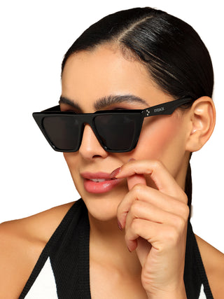 Eyejack Black Cateye Sunglasses for Women (3863CL1014)