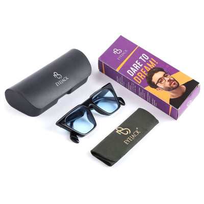 Eyejack Black Cateye Sunglasses for Women (3863CL1015)