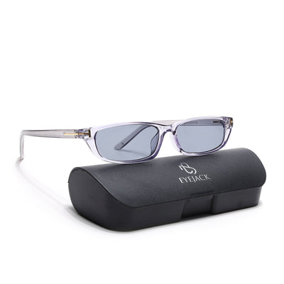 Eyejack Grey Rectangle Sunglasses for Women (3972CL1021)