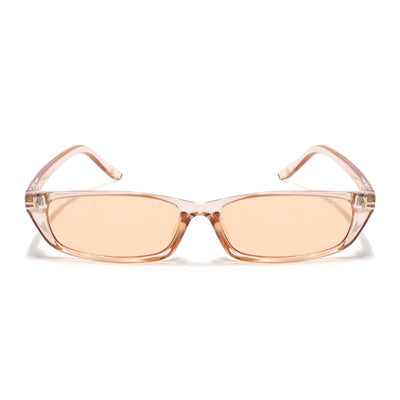 Eyejack Orange Rectangle Sunglasses for Women (3972CL1022)