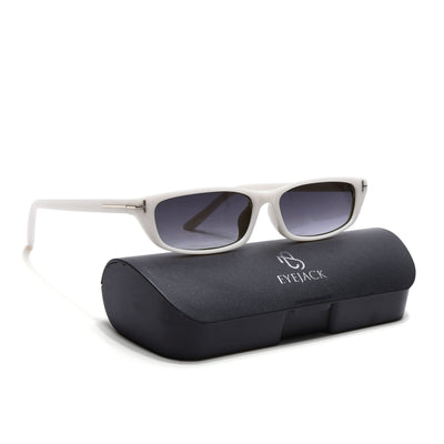 Eyejack White Rectangle Sunglasses for Women (3972CL1023)