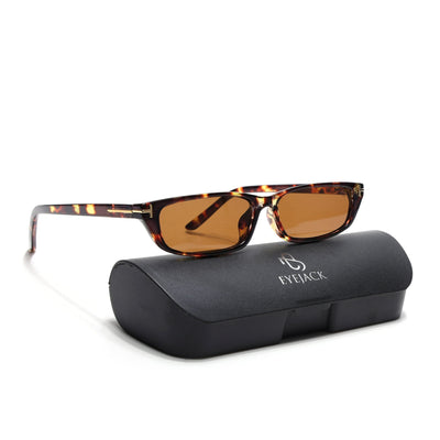 Eyejack Demi Brown Rectangle Sunglasses for Women (3972CL1025)