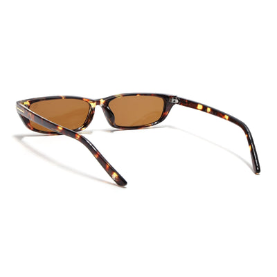 Eyejack Demi Brown Rectangle Sunglasses for Women (3972CL1025)