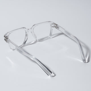 EyeJack Astra Transparent Square Eyeglasses for Men & Women (82110MG4962-C3)