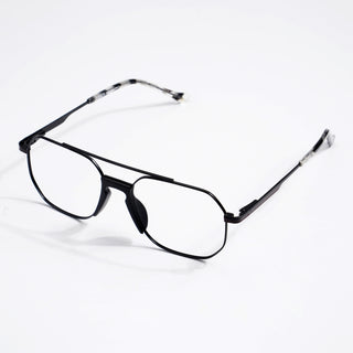 EyeJack DISK Black Wayfarer Eyeglasses for Men & Women (128608CL207-C1)