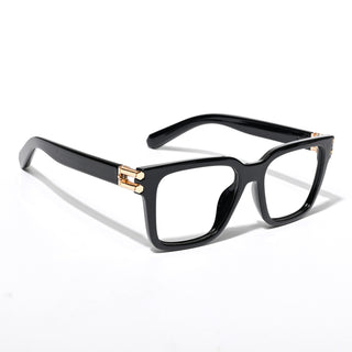 EyeJack Astra Shine Black Square Eyeglasses for Men & Women (82102MG4954-C1)