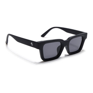 Eyejack Black Square Sunglasses for Men & Women (4834CL1193)