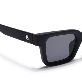 Eyejack Black Square Sunglasses for Men & Women (4834CL1193)