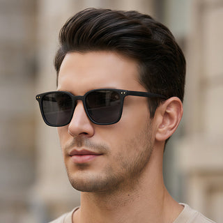 Eyejack Black Square Sunglasses for Men & Women (15902CL1056)