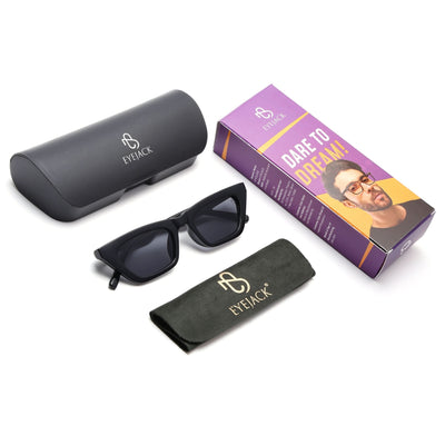 Eyejack Black Cateye Sunglasses for Women (5003CL1228)