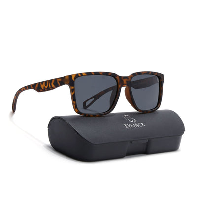 Eyejack Demi Brown Wayfarer Polarized Sunglasses for Men & Women (5066PCL1243)