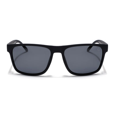 Eyejack Black Wayfarer Polarized Sunglasses for Men & Women (5078PCL1281)