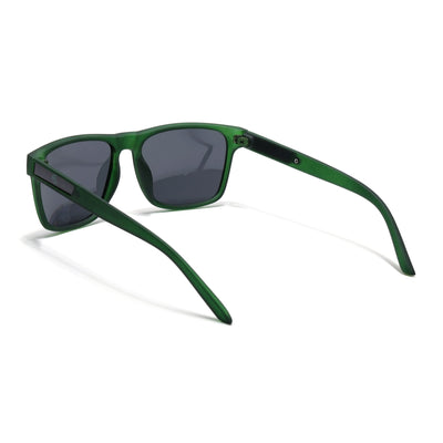 Eyejack Dark Green Wayfarer Polarized Sunglasses for Men & Women (5078PCL1284)