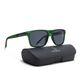 Eyejack Dark Green Wayfarer Polarized Sunglasses for Men & Women (5078PCL1284)