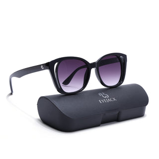 Eyejack Shine Black Round Sunglasses for Women (5082CL1218)