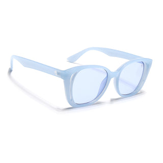 Eyejack Blue Round Sunglasses for Women (5082CL1221)