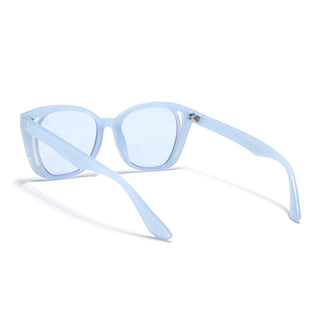 Eyejack Blue Round Sunglasses for Women (5082CL1221)