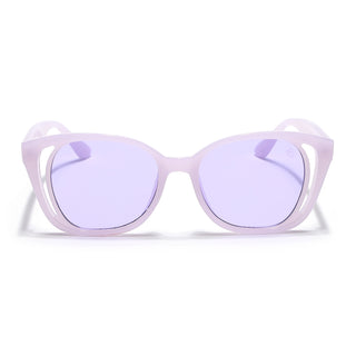 Eyejack Purple Round Sunglasses for Women (5082CL1223)