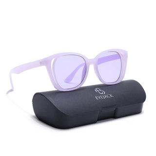 Eyejack Purple Round Sunglasses for Women (5082CL1223)