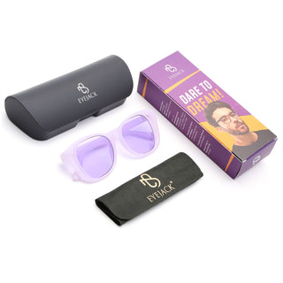 Eyejack Purple Round Sunglasses for Women (5082CL1223)