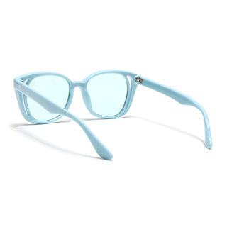 Eyejack Sea Blue Round Sunglasses for Women (5082CL1224)