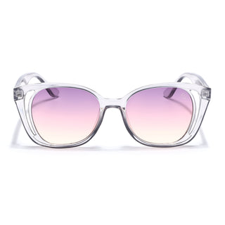 Eyejack Transparent Round Sunglasses for Women (5082CL1227)