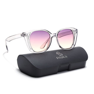 Eyejack Transparent Round Sunglasses for Women (5082CL1227)