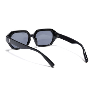 Eyejack Black Square Sunglasses for Men & Women (5088CL1254)