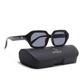 Eyejack Black Square Sunglasses for Men & Women (5088CL1254)