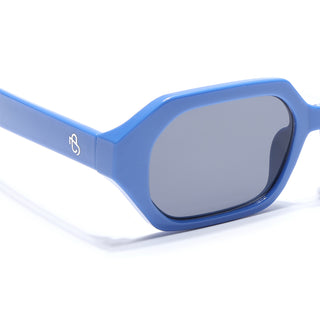 Eyejack Blue Square Sunglasses for Men & Women (5088CL1256)