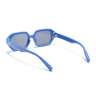 Eyejack Blue Square Sunglasses for Men & Women (5088CL1256)