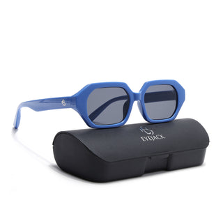 Eyejack Blue Square Sunglasses for Men & Women (5088CL1256)